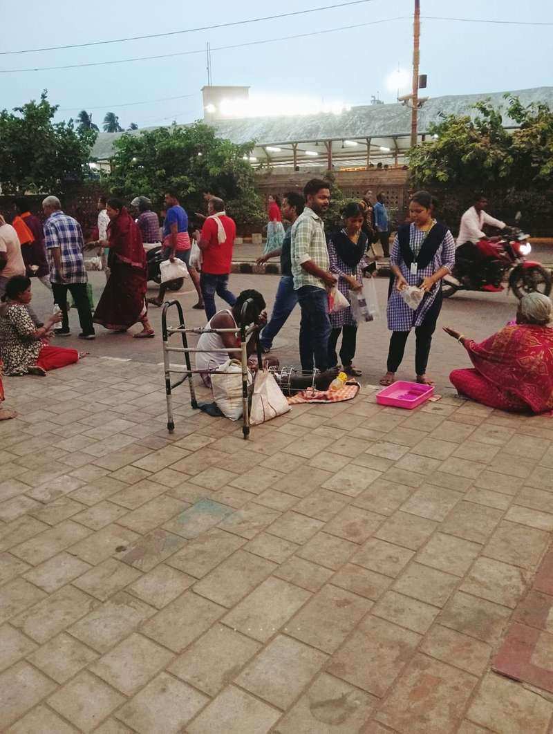 Team helping people